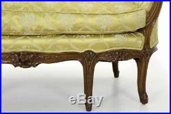 Louis XV Style Carved Beechwood Antique Canape Sofa Settee, late 19th Century
