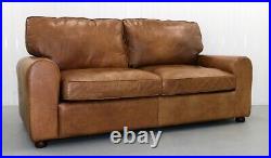 Lovely The Vintage Tanning Company By Halo Brown Leather Two Seater Sofa