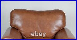 Luxury Laura Ashley Tan Leather Armchair / Matching Sofa Bed Available