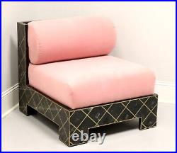 MAITLAND SMITH Green/Black Tessellated Marble Two Piece Chaise Lounge