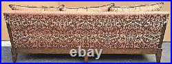 MARGE CARSON Asian Chinoiserie Brocade Sofa with Ottoman