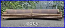 MCM Boomerang Sectional Sofa withmatching Travertine Table circa 1957