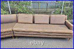 MCM Boomerang Sectional Sofa withmatching Travertine Table circa 1957