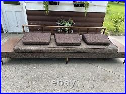 MCM Koehler Sofa/Couch Very Good Condition! Built In End Tables Super Cool