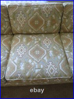MCM Vintage Milo Baughman for Englander Triangle Geometric Upholstered Sofa 1970