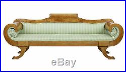 MID 19th Century Burr Birch Swedish Sofa