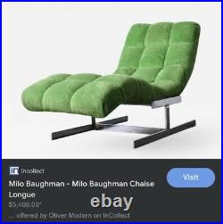 MID Century Modern Milo Baughman Wave Chaise Lounge