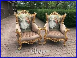 Made to Order Louis XVI French I Sofa/Settee/Couch Set with 2 Chairs