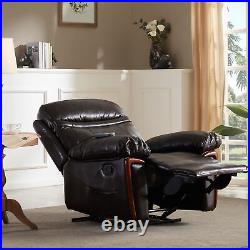 Massage Recliner PU Leather Sofa Chair with Heating and Vibrating Function
