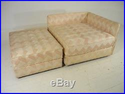 Mid 20th Century Modern Baker Sofa/Daybed/Chaise withOttoman Parzinger Era