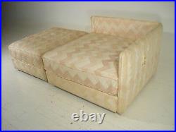 Mid 20th Century Modern Baker Sofa/Daybed/Chaise withOttoman Parzinger Era