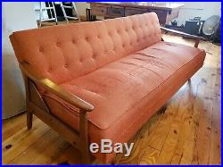 Mid-Century Couch That Folds Flat Daybed Sofabed Sofa Danish Modern
