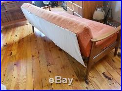 Mid-Century Couch That Folds Flat Daybed Sofabed Sofa Danish Modern