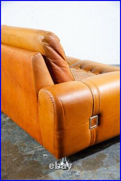 Mid Century Danish Modern Couch Sofa Svend Skipper Mustard Yellow Low 3 Seat