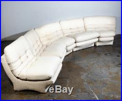 Mid Century Danish Modern Sectional Sofa Couch Weiman Preview Kagan Wool White M