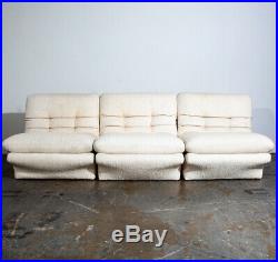 Mid Century Danish Modern Sectional Sofa Couch Weiman Preview Kagan Wool White M