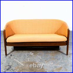 Mid Century Danish Modern Sofa Couch Getema Oak Hans Wegner Ditzel Denmark Tan
