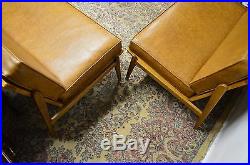 Mid Century Modern 2 Part Maple Knock Down Sofa Couch