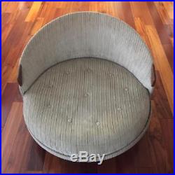 Mid Century Modern Adrian Pearsall Vintage Havana Round Lounge Chair 1717 RC
