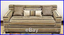 Mid Century Modern Baughman Style Loveseat Sofa 1970s Lenor Larsen Style