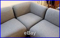 Mid Century Modern Baughman Thayer Coggin Gray 7 Piece Modular Sectional Sofa