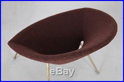 Mid Century Modern Easy Chair w Kvadrat 50s 60s Danish Modern Sessel 50er 60er