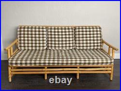 Mid Century Modern Ficks Reed Cane Sofa Couch Original