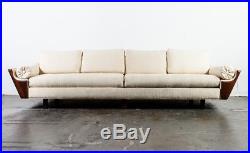 Mid Century Modern Gondola Sofa Couch Flexsteel Adrian Pearsall Vintage Large NM