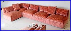 Mid Century Modern Large Baughman Directional 9 Piece Sectional Sofa 1970s