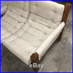 Mid Century Modern Percival Lafer Style Sling Sofa Settee Chair NEW UPHOLSTERY