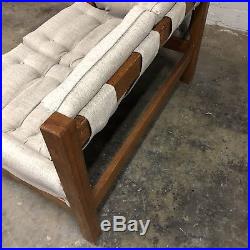 Mid Century Modern Percival Lafer Style Sling Sofa Settee Chair NEW UPHOLSTERY