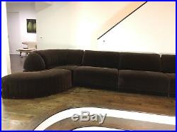 Mid Century Modern Roche Bobois Six Piece Sectional Sofa