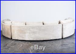 Mid Century Modern Sectional Sofa Couch Milo Baughman Thayer Coggin Round Curved