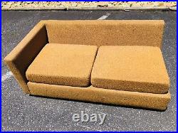 Mid Century Modern Sectional Sofa Vintage L Couch 8ft MCM Loveseat 2 Piece Set
