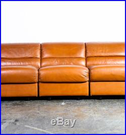 Mid Century Modern Sofa Couch Modular Brayton Leather De Sede Sectional Vintage