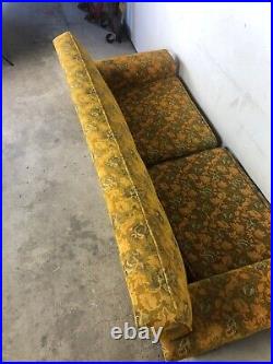 Mid Century Modern Two Seater Sofa with Vintage Upholstery
