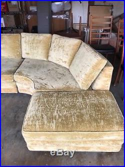 Mid Century Modern Vintage 2 pc Sectional Sofa Excellent original condition