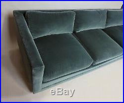 Mid Century Modern Wormley Probber Style Three-Seat Tuxedo Sofa