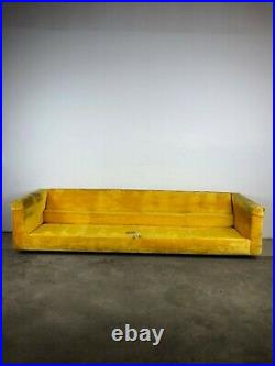 Mid Century Modern Yellow 4 Seater Sofa by Flexsteel