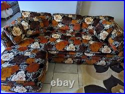 Mid century Floral Couch