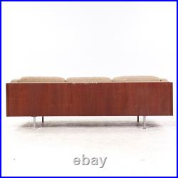 Milo Baughman Style Mid Century Danish Rosewood Case Sofa