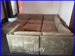 Milo baughman 8 Piece Sectional Sofa Couch Vintage Mid Century Modern