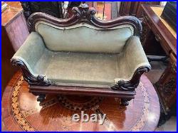 Miniature antique love seat