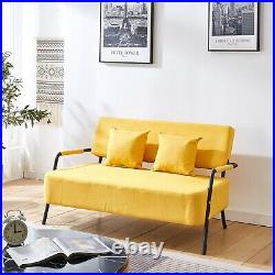 Modern Sofa Bed Couch Sleeper Durable Sofa Couch Loveseat Furniture with2 Pillows