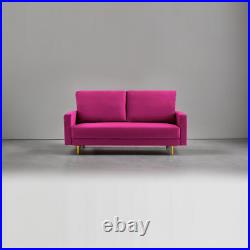 Modern Sofa Velvet Sofa Couch 2 Seat Upholstered For Living Room Home Furniture