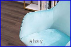 Modern Velvet Fabric Material. Adjustable Height 360 revolving Home Office Chair