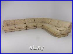 Monumental Bernhardt 4pc Curved Sectional Sofa Mid Century Modern Baughman Era
