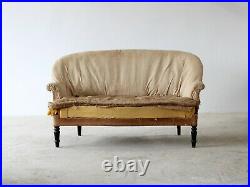 Napoleon III Sofa, French 19th Century, for Reupholstery