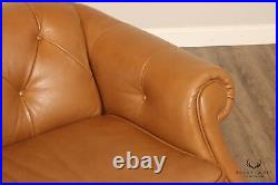 Natuzzi Editions Tufted Leather Upholstered Sofa