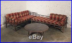 Old Hickory Style Sofa, Chaise and Coffee Table Set